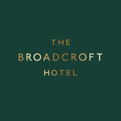 a sign that reads the broocot hotel at Broadcroft Hotel in Kirkintilloch