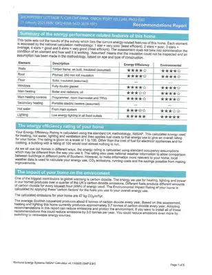 a page of a document with the names of different countries at Snowberry Cottages No1 in Onich