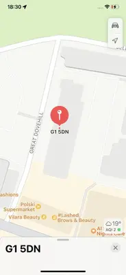 a map showing the location of a resort at City Centre 2 bedroom apartment, secure parking. in Glasgow