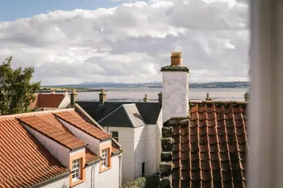a view from the roof of a house at The Dundonald Guesthouse & Cottage in Culross