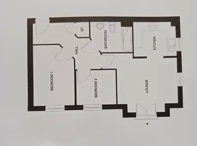 a floor plan of a house at Pond View Upper in Airdrie