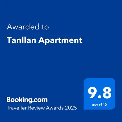 a blue screen with the text awarded to tannian appointment at Tanllan Apartment in Callander