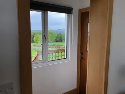 a window in a room with a view at The Cottage, near Glasgow Milngavie in Milngavie