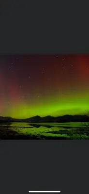 an image of the northern lights in the sky at Old Tynribbie House - Comfortable Detached House in Appin