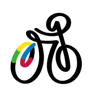 a drawing of a bike with rainbow at Silver Lodge in Creetown