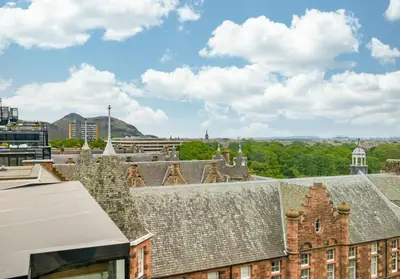 a view from the roof of a building at Simpsons Loan - 428 in Edinburgh