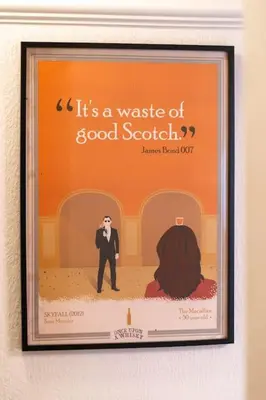 a picture of a poster of a man and a woman at Finnieston 1-Bed - Walk to Hydro & Bars - Sleeps 2 in Glasgow