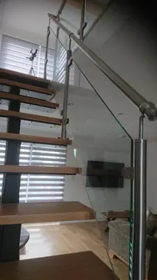 a set of stairs in a house at Sea Breezes in Oban